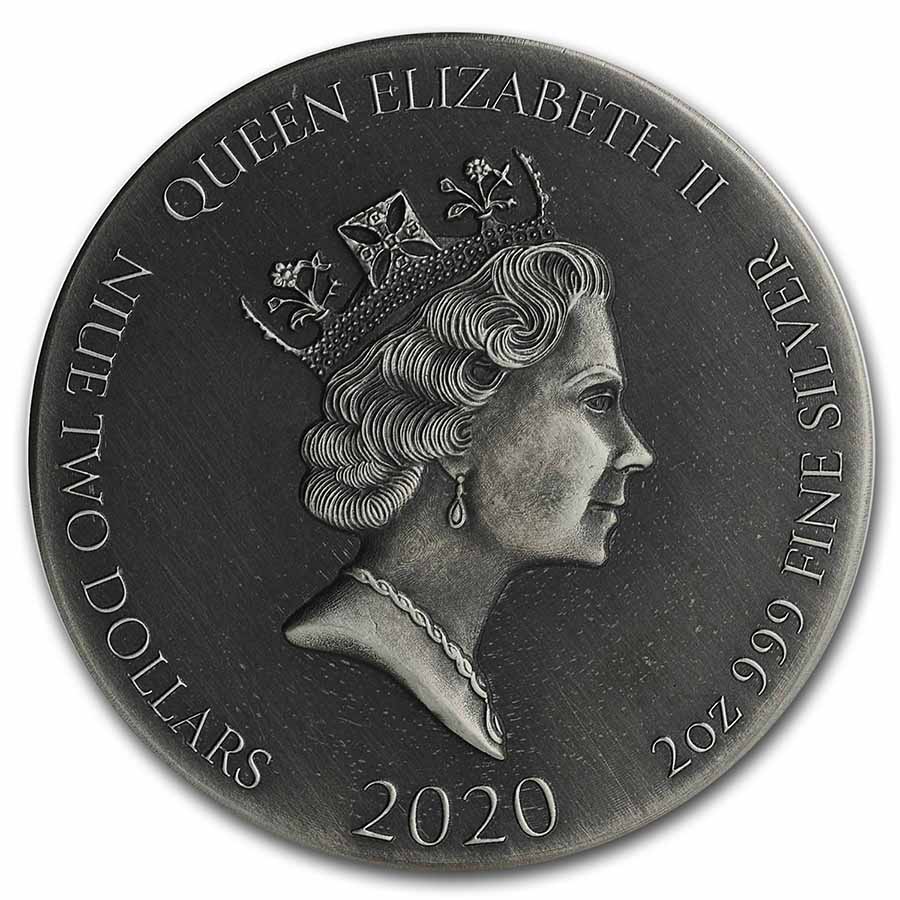 2020 2 oz Silver Coin Biblical Series (Destruction of Leviathan